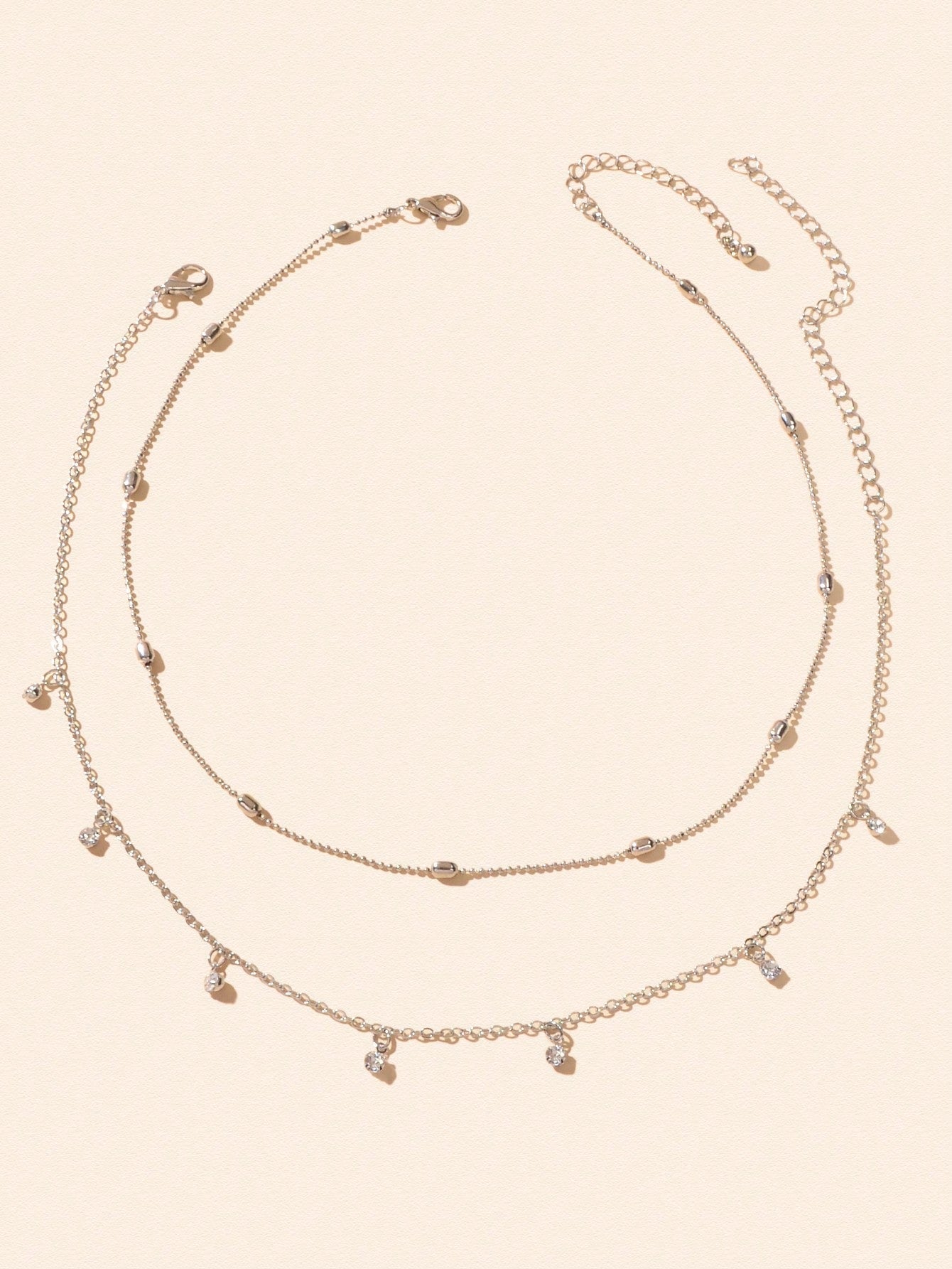 Lumière Spark Double Layer Diamond Necklace