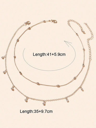 Lumière Spark Double Layer Diamond Necklace