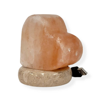 Himalayan Pink Salt Rock Lamp | USB LED Light for Calm & Balance