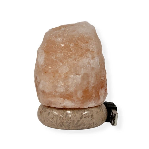 Himalayan Pink Salt Rock Lamp | USB LED Light for Calm & Balance