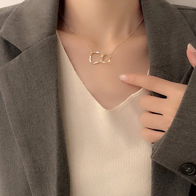 Eternal Link Irregular Circle Necklace