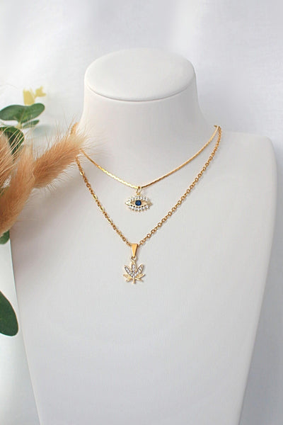 Iconic Gold Cannabis Leaf Necklace