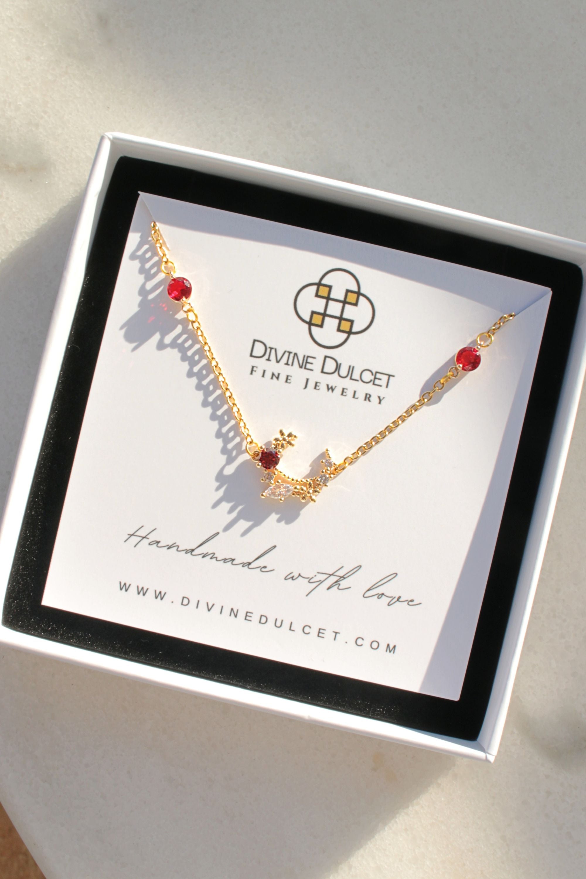 Fairy Garden™ 24K Red CZ Enchantment Necklace