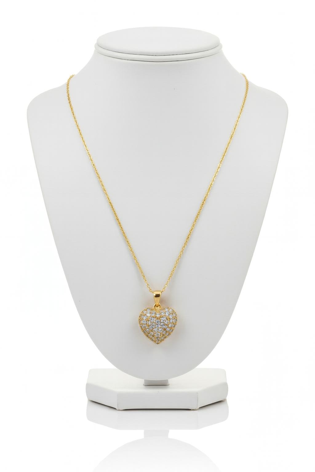 Golden Embrace Heart Necklace D17