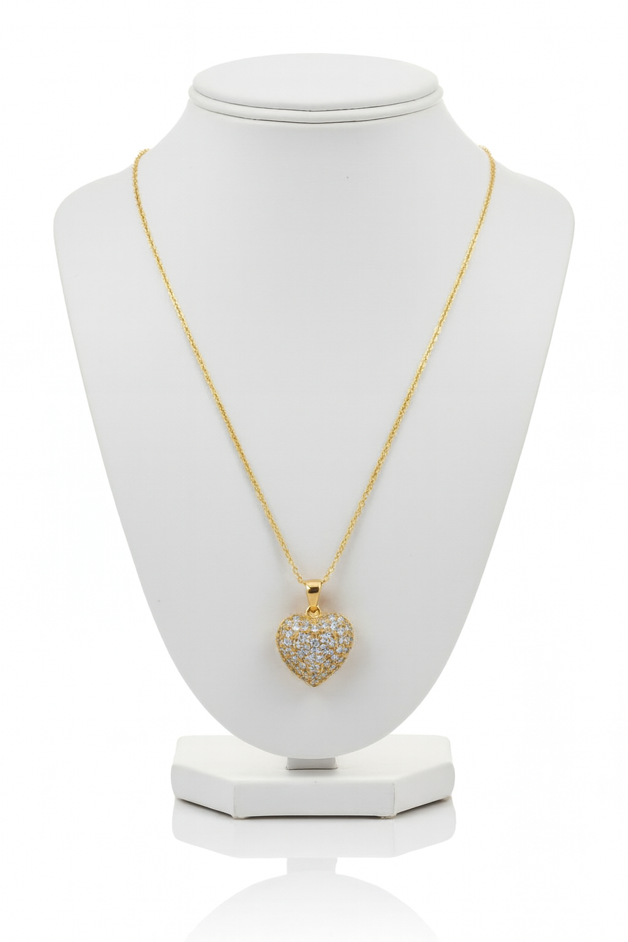 Golden Embrace Heart Necklace D17